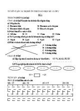 Tuyển tập các bộ đề ôn thi học kì I Toán lớp 2